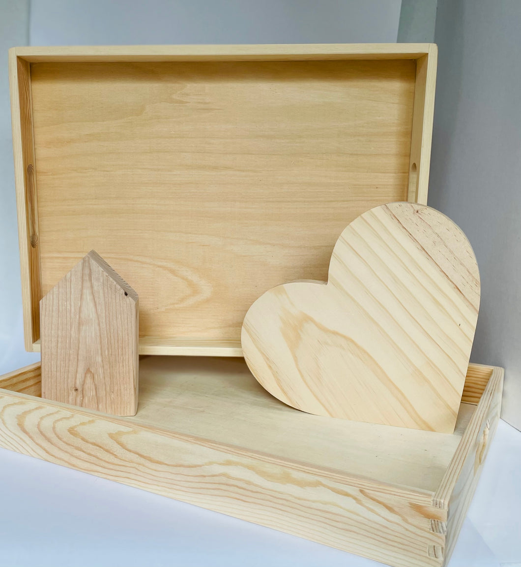 Unfinished Wood Serving Trays