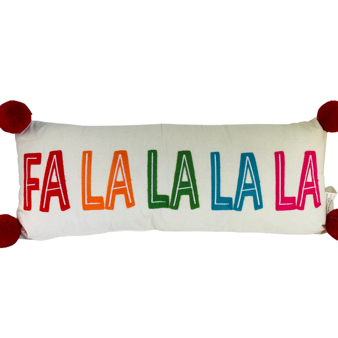 Fa La La Holiday Pillow