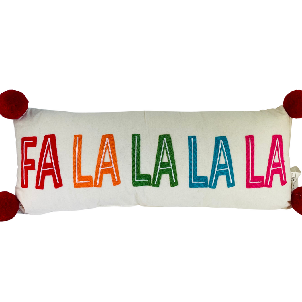 Fa La La Holiday Pillow