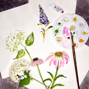 Watercolor Flowers Class