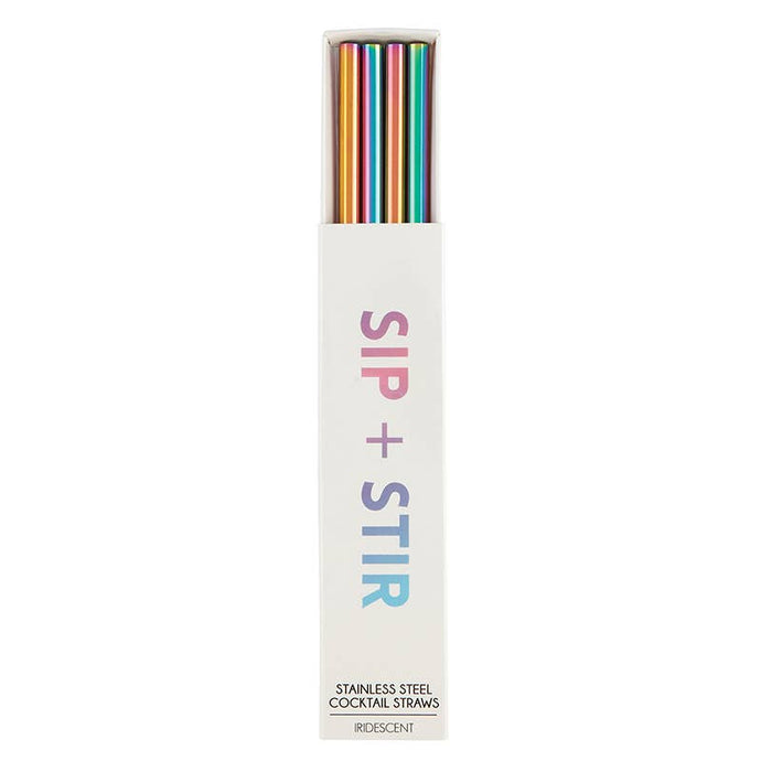 Iridescent Cocktail Straw - 4 Pack