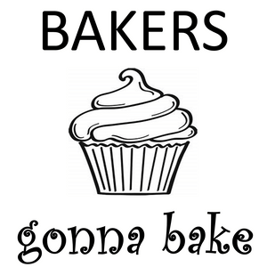 Stencil Only: Bakers Gonna Bake 11.5"x11.5" Vinyl Stencil with Transfer Tape