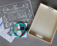 Load image into Gallery viewer, DIY Wood Serving Tray Kit: Gathering Place Design