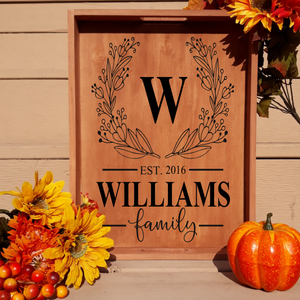 DIY Serving Tray Stenciling Kit (Custom Monogram Design #1)