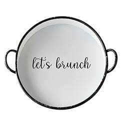 Metal Serving Tray: Let's Brunch