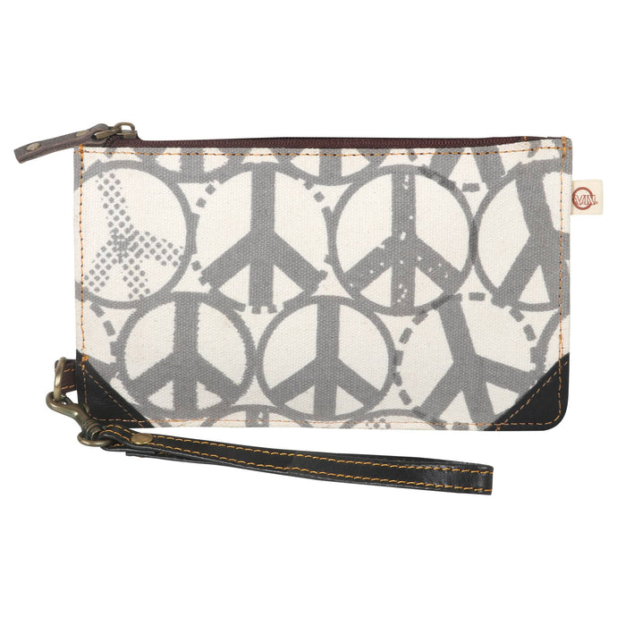 Peace 7 Star Card Wallet Wristlet