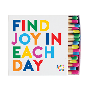 Matchboxes - X313- Find Joy In Each Day (Saint Philip Neri)