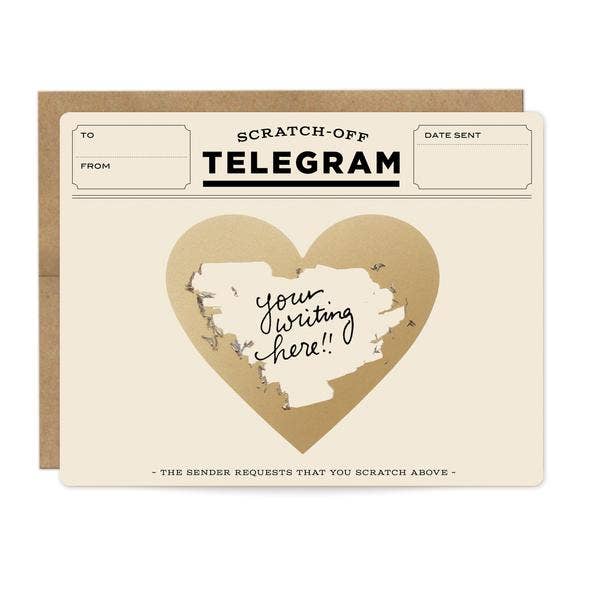 Classic Telegram Scratch-off Card